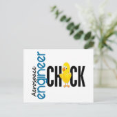 Flugzeugingenieur Postkarte (Stehend Vorderseite)