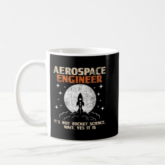 Flugzeugingenieur Raumfahrttechnik Kaffeetasse (Links)
