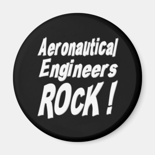 Flugzeugingenieurrock! Magnet (Vorne)