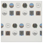 Flugzeuginstrument-Gewebe Stoff (Muster)