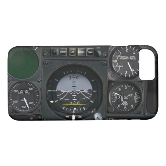 Flugzeuginstrument-Platte Case-Mate iPhone Hülle (Rückseite (Horizontal))