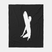 Flugzeugjet Liner White Silhouette Flying Decke (Vorderseite)