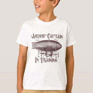 Flugzeugkapitän in Ausbildung, Steampunk für Kinde T-Shirt