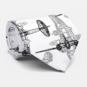Flugzeugkonzept 1 Neck Tie Krawatte (Gerollt)