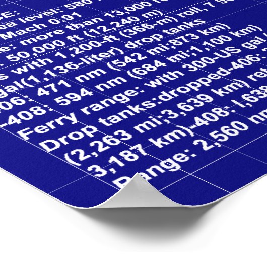 Flugzeugkonzepte | AV-8B Harrier Poster (Ecke)