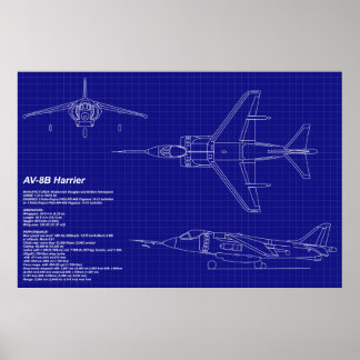Flugzeugkonzepte | AV-8B Harrier Poster