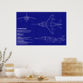 Flugzeugkonzepte | AV-8B Harrier Poster (Küche)