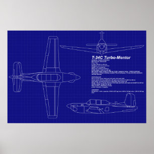 Flugzeugkonzepte   T-34 C Mentor Poster