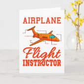 Flugzeugkonzeption Pilot Trainer Karte (Gelbe Blume)