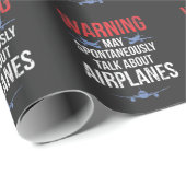 Flugzeuglüfter Cooler Pilot-Flugzeug-Lüfter Geschenkpapier (Rolleneckpunkt)