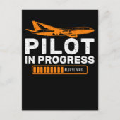 Flugzeuglüftungs-Pilotladung Postkarte (Vorderseite)