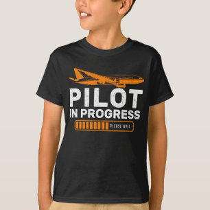 Flugzeuglüftungs-Pilotladung T-Shirt