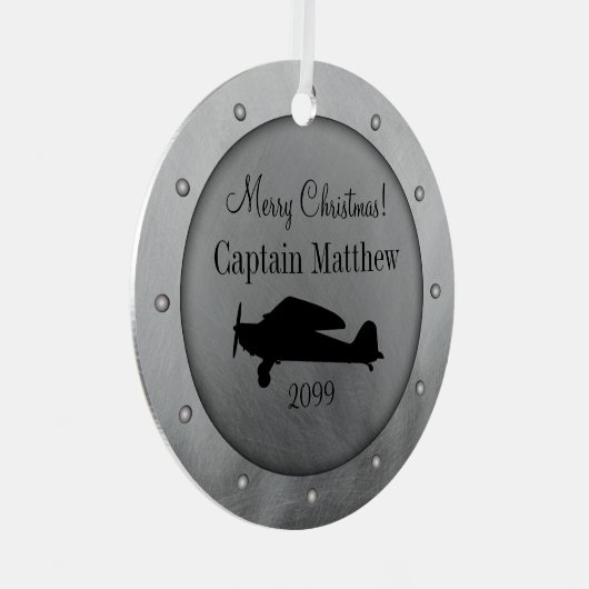 Flugzeugmauer Ornament Aus Metall (Vorderseite Rechts)