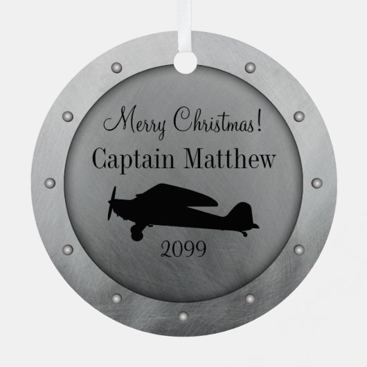 Flugzeugmauer Ornament Aus Metall (Rückseite)