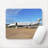 Flugzeugmaus mit Bombardier Challenger Mousepad (Mit Mouse)