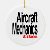 Flugzeugmechanik macht es besser keramik ornament (Hinten)