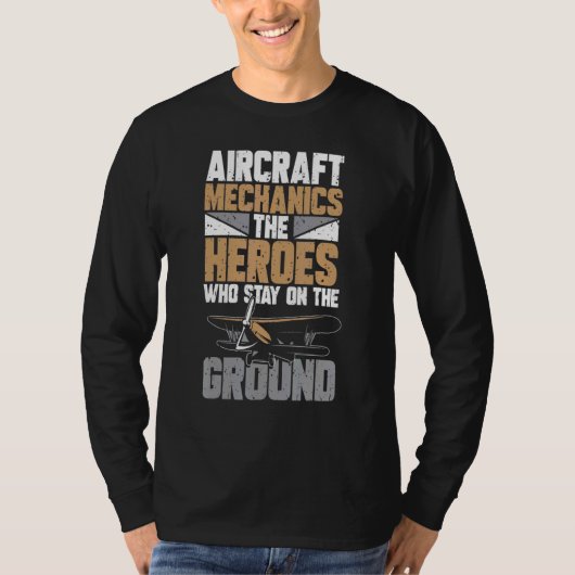 Flugzeugmechanik T-Shirt (Vorderseite)