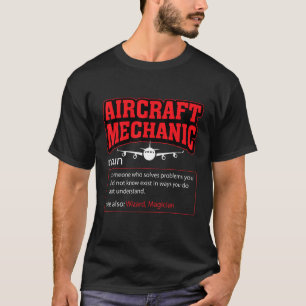 Flugzeugmechaniker Definition Flugzeugmechaniker T-Shirt