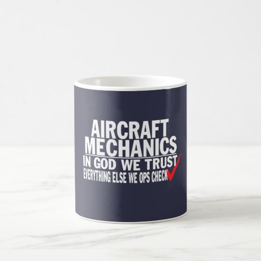 Flugzeugmechaniker Kaffeetasse (Mittel)
