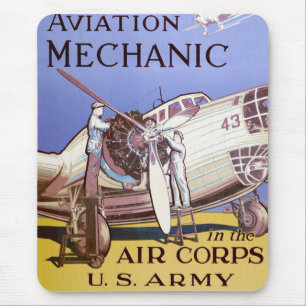 Flugzeugmechaniker Mousepad
