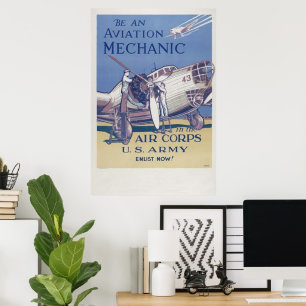 Flugzeugmechaniker Poster