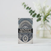 Flugzeugmechaniker Visitenkarte (Stehend Vorderseite)