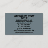 Flugzeugmechaniker Visitenkarte (Rückseite)