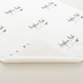 Flugzeugmodus mit Herz in Schwarz Sherpadecke (3/4)