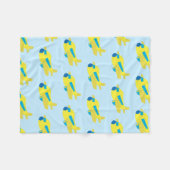 Flugzeugmuster Fleecedecke (Vorderseite (Horizontal))