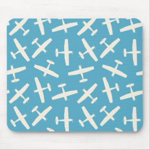 Flugzeugmuster-Mauspad   Vintage-Retro-Stil Mousepad