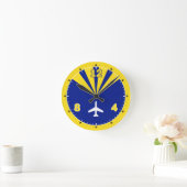 Flugzeugmuster Runde Wanduhr (Zuhause)