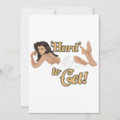 Flugzeugnose-Kunst schwer zu bekommen Geschenk-Ide Einladung (Vorderseite)