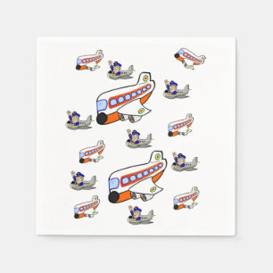 Flugzeugpapier Napkin Serviette