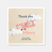 Flugzeugpapier Napkins Serviette (Vorderseite)