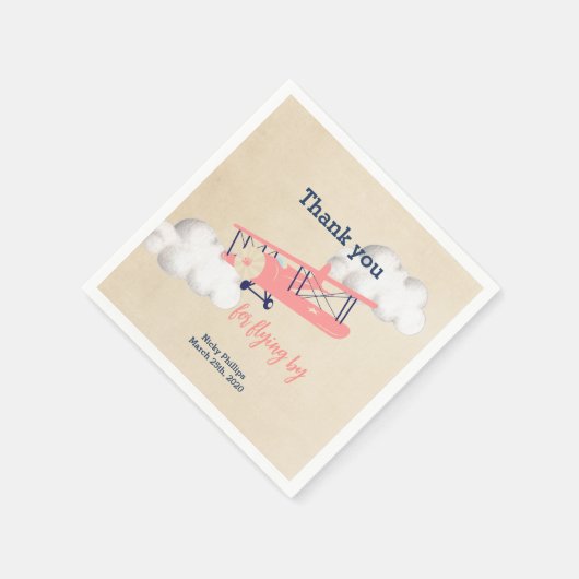 Flugzeugpapier Napkins Serviette (Ecke)