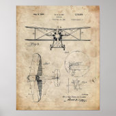 Flugzeugpatent Poster (Vorne)