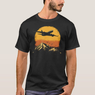 Flugzeugpilot Berge Vintage T-Shirt
