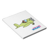 Flugzeugpilot - dunkel notizblock (angewinkelt)