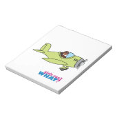 Flugzeugpilot - dunkel notizblock (Rotiert)