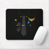 Flugzeugpilot Halloween Boys Kids Mousepad (Mit Mouse)