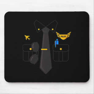 Flugzeugpilot Halloween Boys Kids Mousepad
