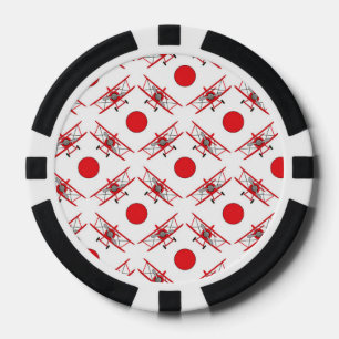 Flugzeugpilot Luftfahrtliebhaber Pokerchips