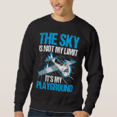 Flugzeugpilot Luftfahrtpilot Für Männer & Frauen Sweatshirt (Vorderseite)