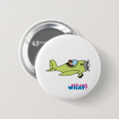 Flugzeugpilot - Mittel Button (Vorne & Hinten)
