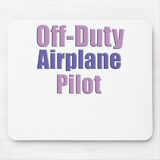 Flugzeugpilot Mousepad (Vorne)