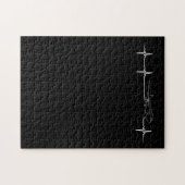 Flugzeugpilot Pilot Herzschlag Puzzle (Horizontal)