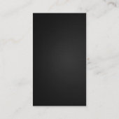 Flugzeugpilot - Stahlschaubild Visitenkarte (Rückseite)