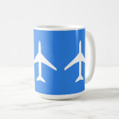 Flugzeugpilot von Funky-Flugzeug-Flugzeugen Kaffeetasse (VorderseiteRechts)