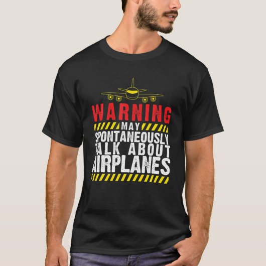 Flugzeugpiloten Flugzeug Flugzeugentferner T-Shirt (Vorderseite)