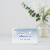 Flugzeugpilotenschule | Lehrer Visitenkarte (Stehend Vorderseite)